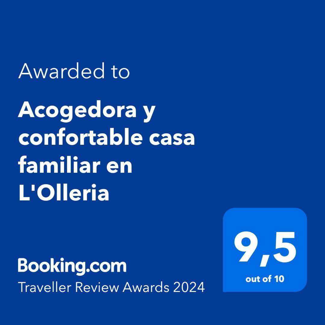 Acogedora Y Confortable Casa Familiar En L'Ollería Exteriör bild